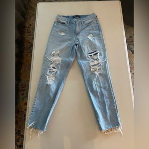 Aeropastle Say zero mom jeans distressed